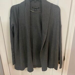 Banana Republic Charcoal Open-Front Cardigan‎